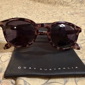 Quay Australia Brown Patterned Sunglasses